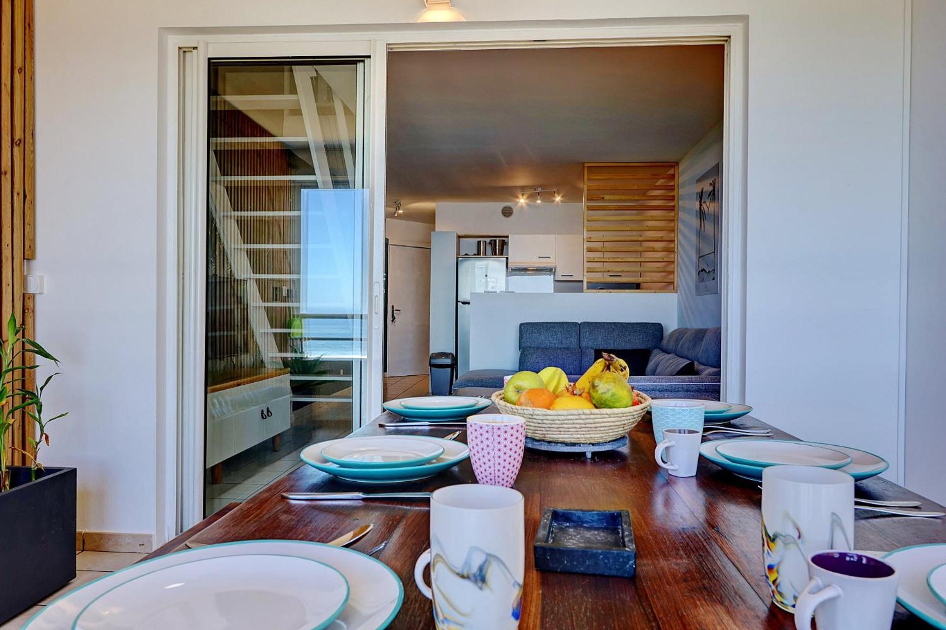 Plein La Vue - T4 Saint Leu 1Ere Ligne Pieds Dans L'Eau Apartment ภายนอก รูปภาพ
